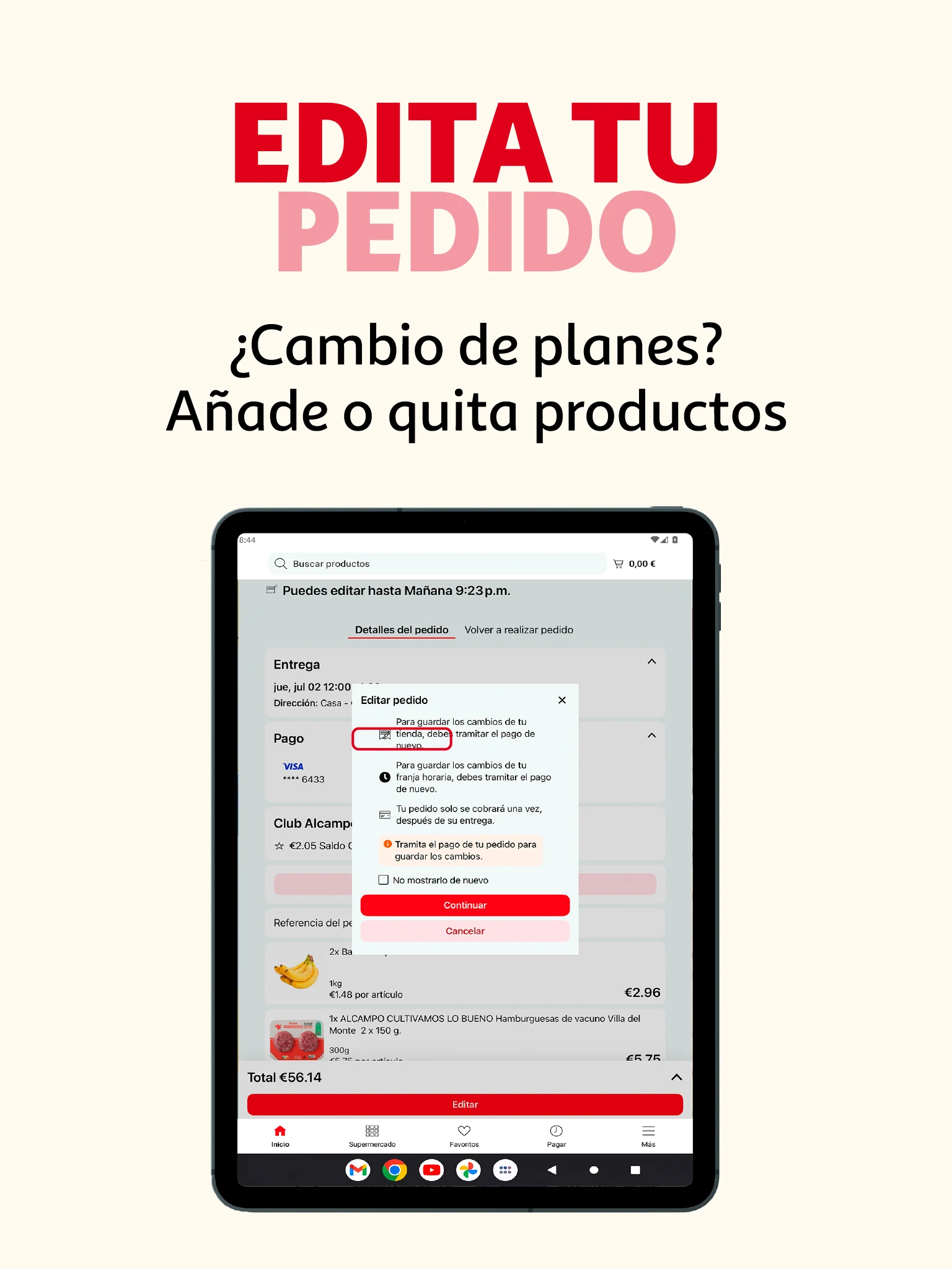 Alcampo Supermercado Online screenshot